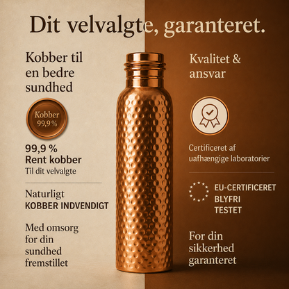 Med Nordic™ – Kobberflaske | Naturligt renere vand – helt uden plastik